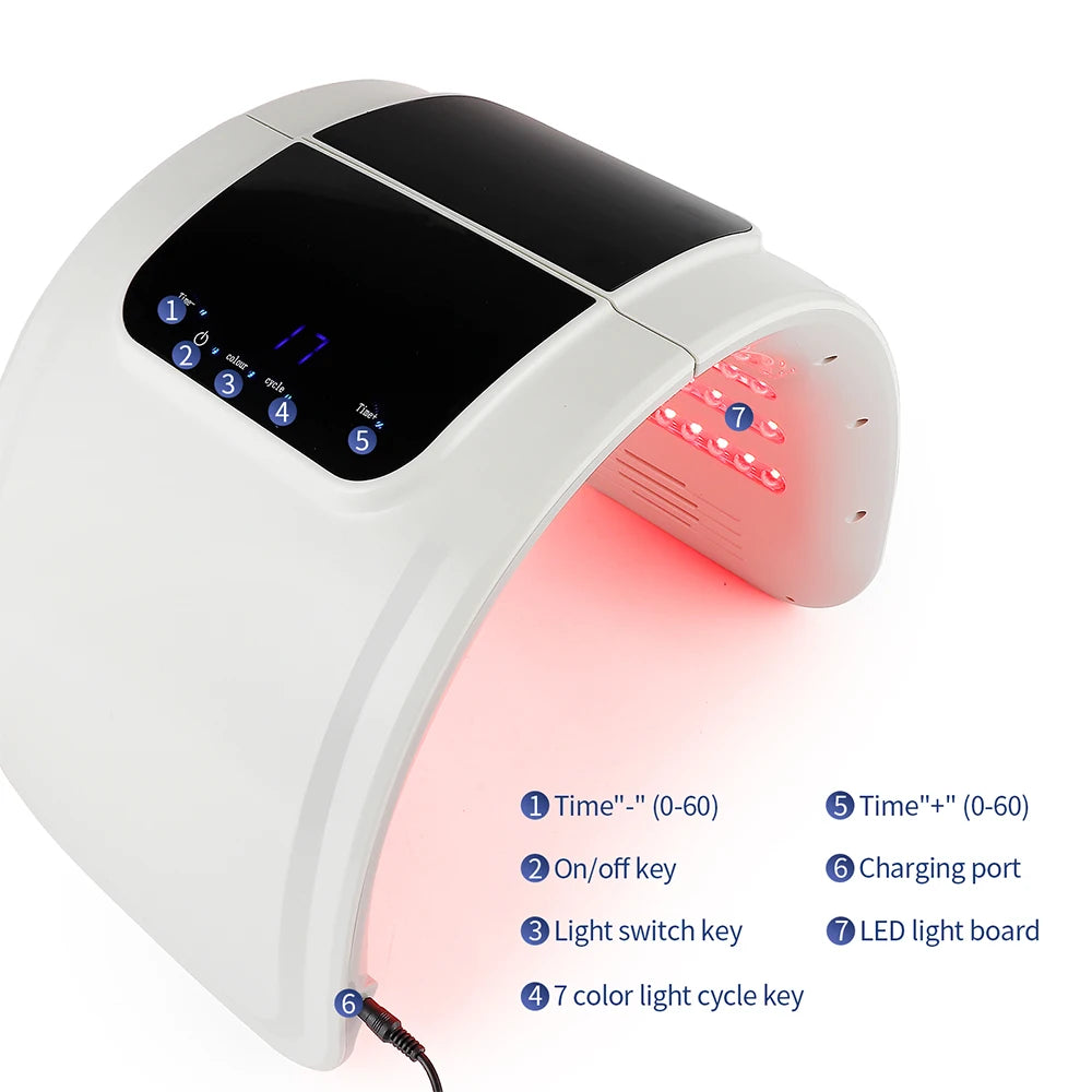 7 Colour PDT LED Red Light Therapy Skin Rejuvenation Device